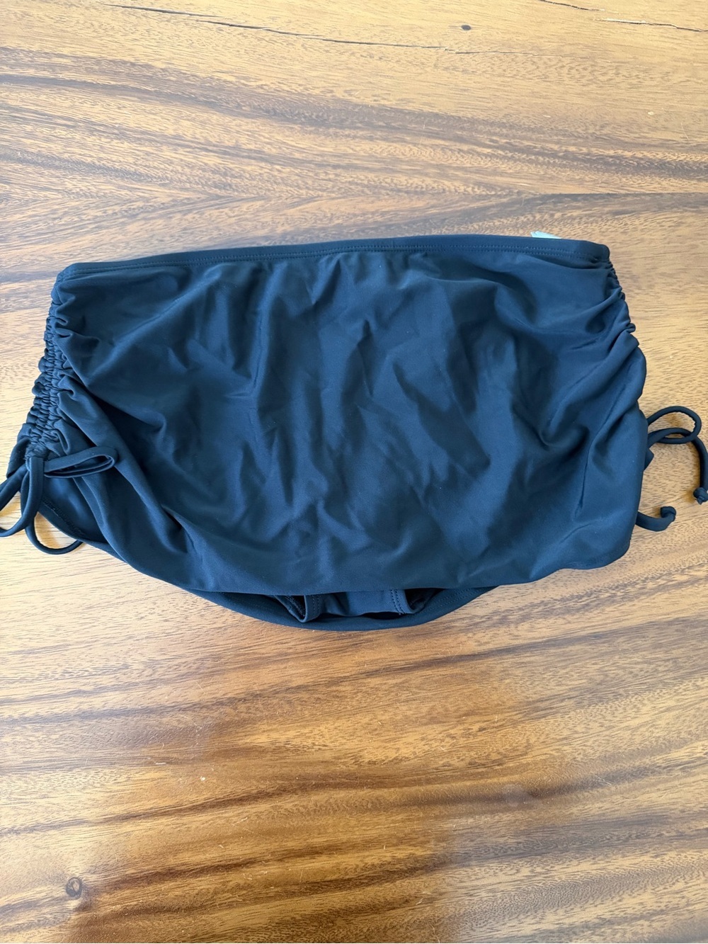 Old Navy Swim Skirt Black Side Drawstring Small